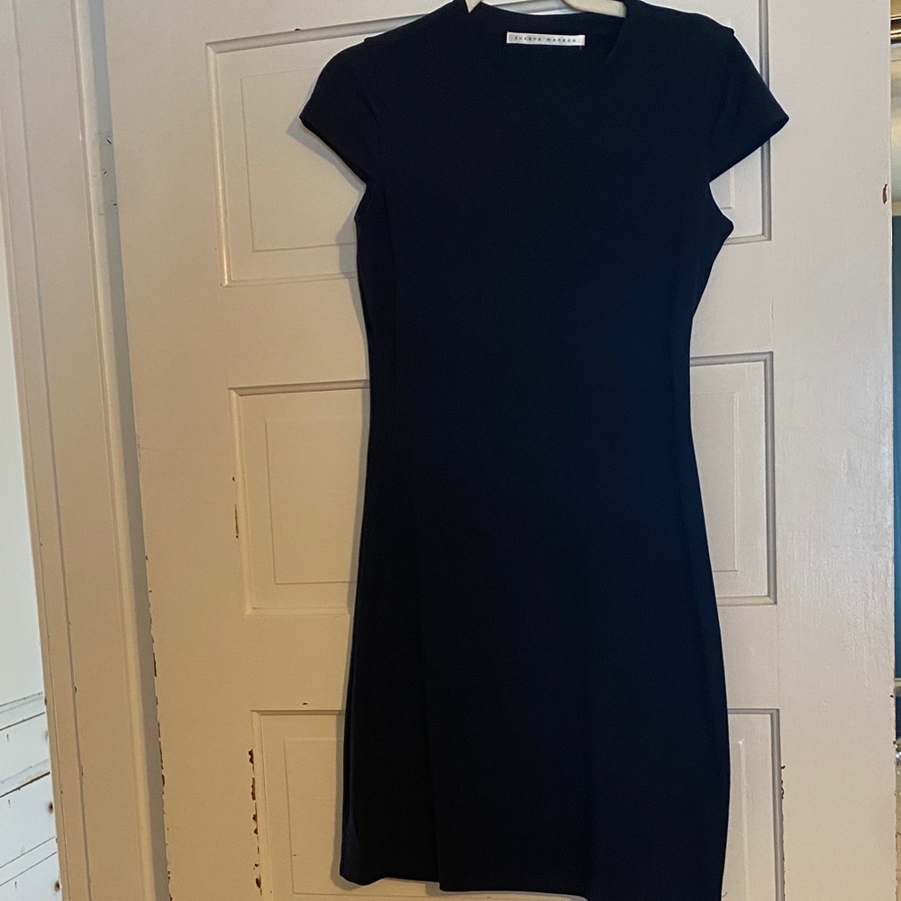 Susana Monaco navy Short-Sleeve Mini Dress